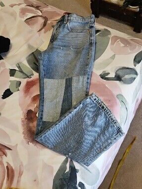 Patchwork Light Blue Lucky Legend Women's Jeans